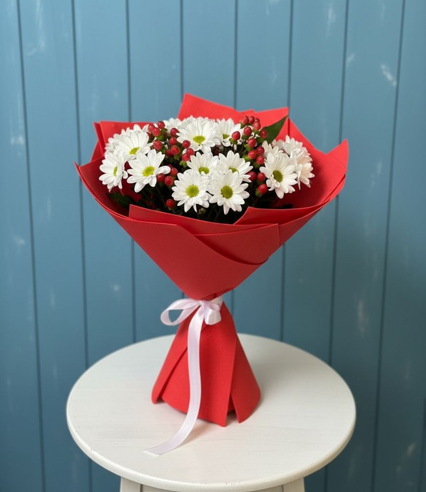 Букет цветов из: Хризантемы в Строкино