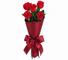 Букет 5 Красных роз Эдлесс Лав в Строкино