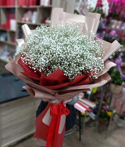 Букет цветов из: Гипсофила в Строкино