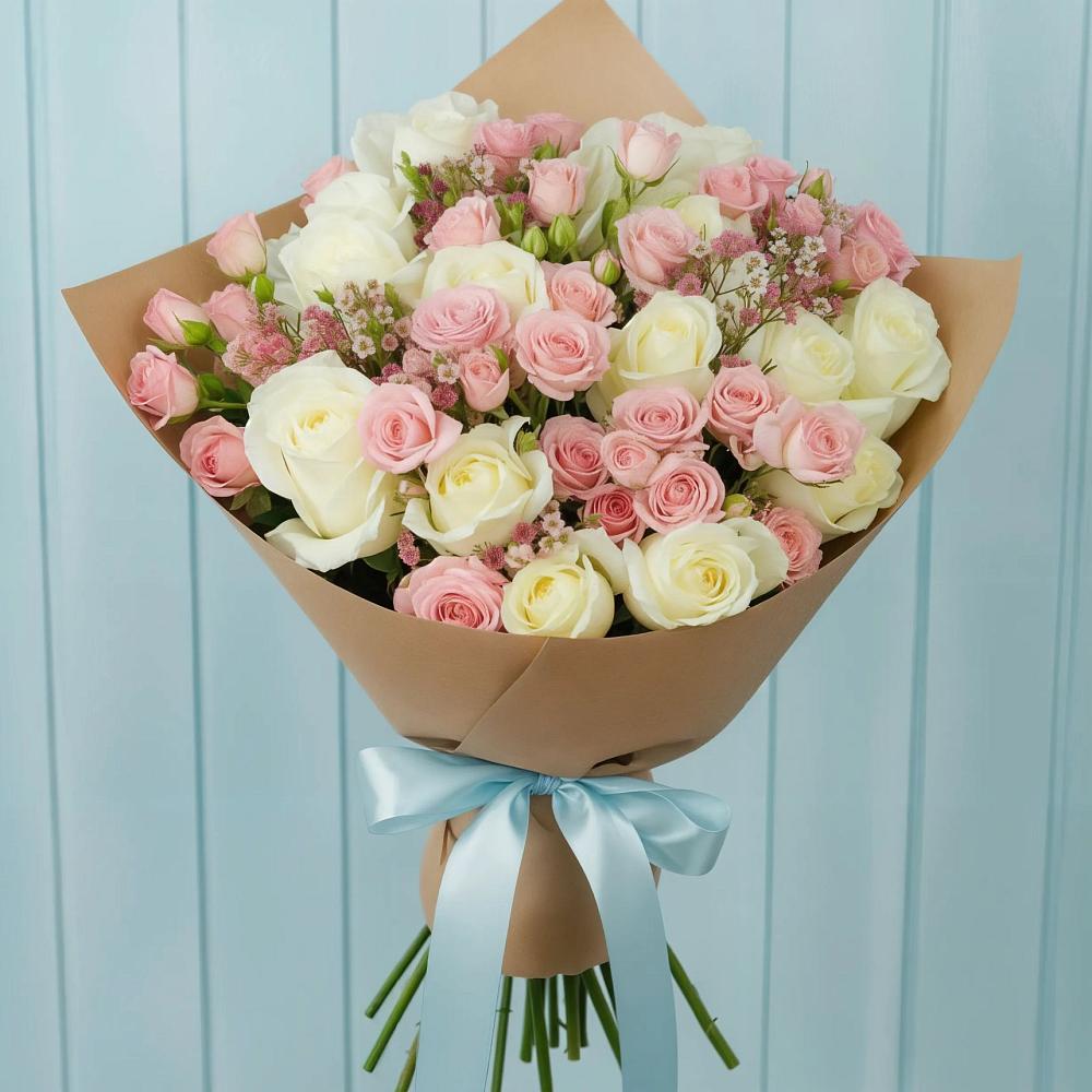 Букет цветов из: Розы в Строкино