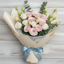 Букет цветов из:  Лизиантусы #REPLACE_PRED# Строкино