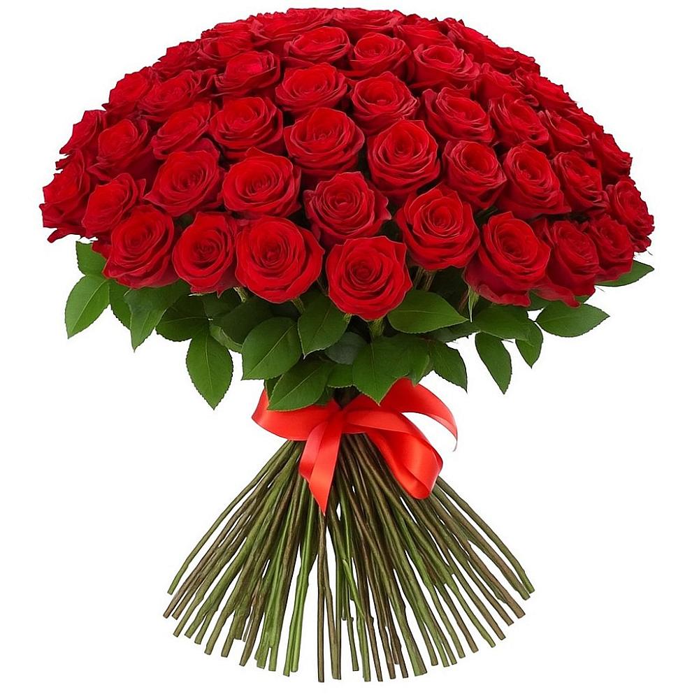 Букет Красные розы Блэк Меджик в Строкино