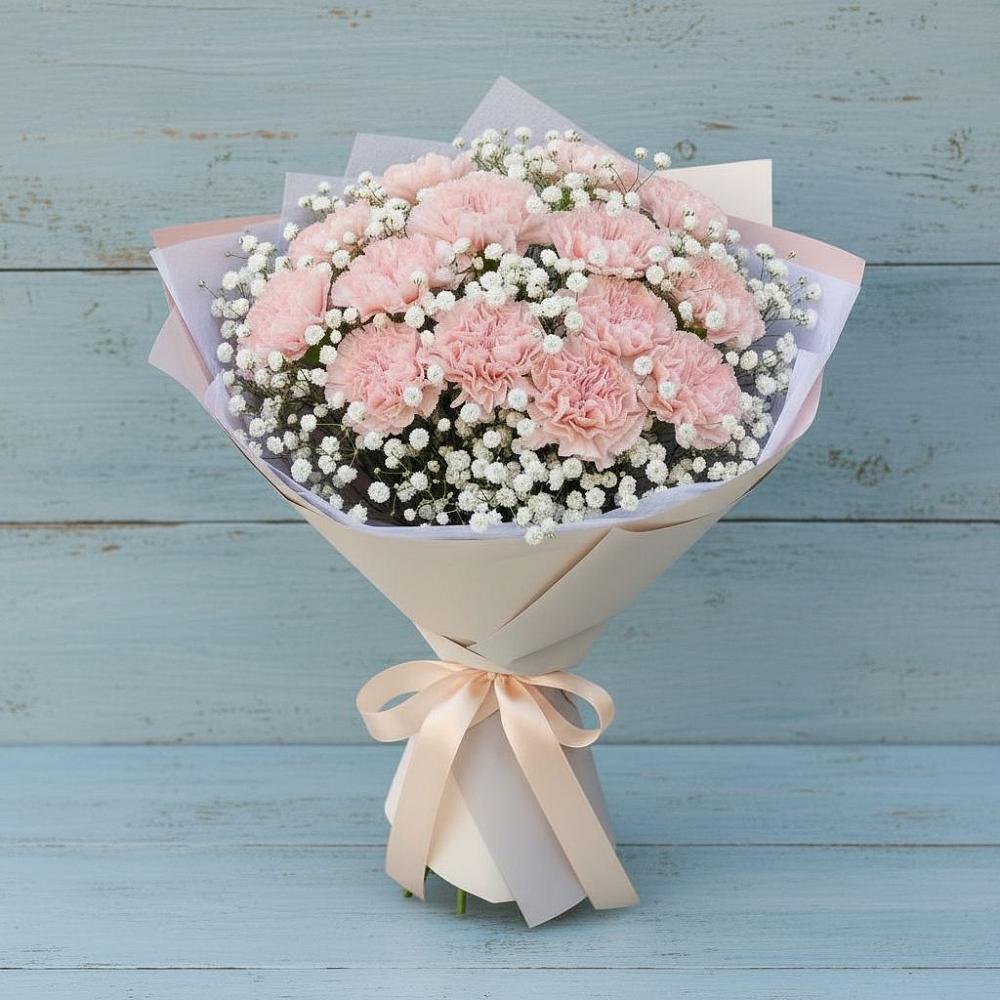 Букет цветов из: Гвоздики в Строкино