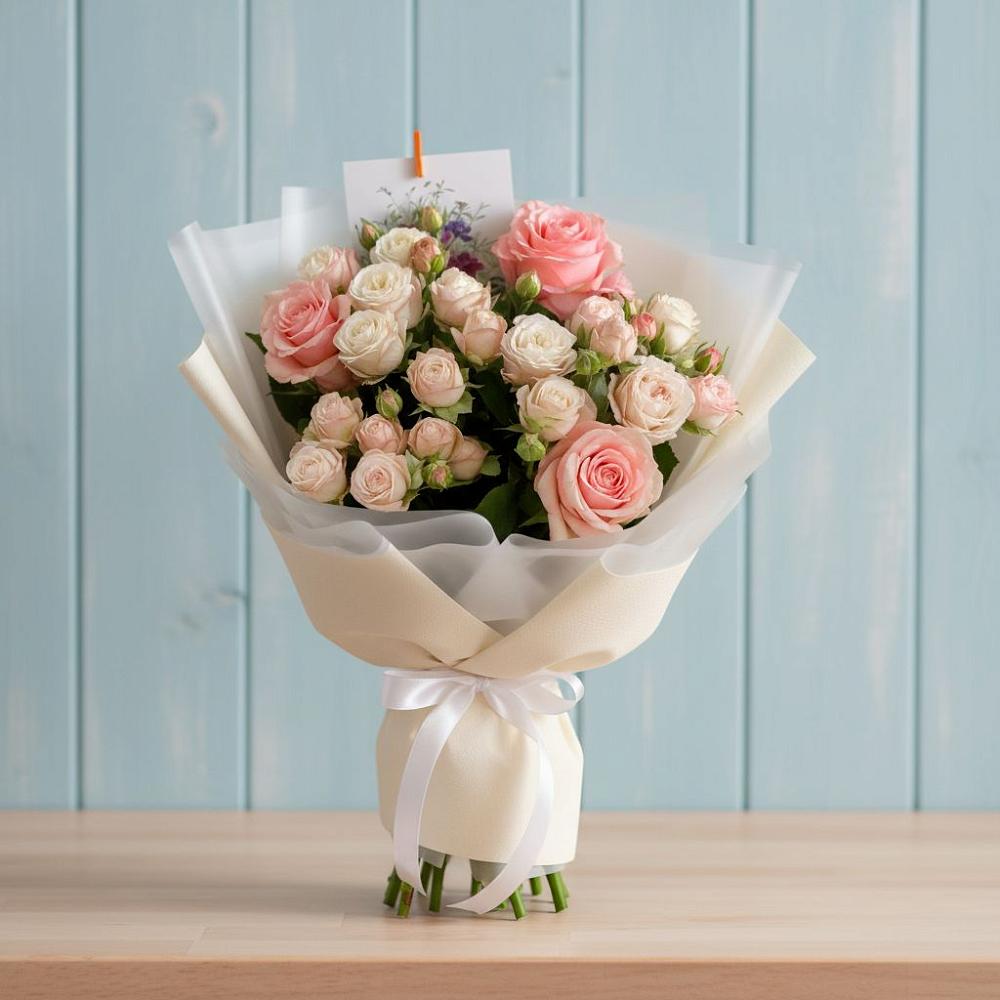 Букет цветов из: Розы в Строкино