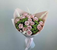 Букет цветов из:  Розы и Хризантемы в Строкино
