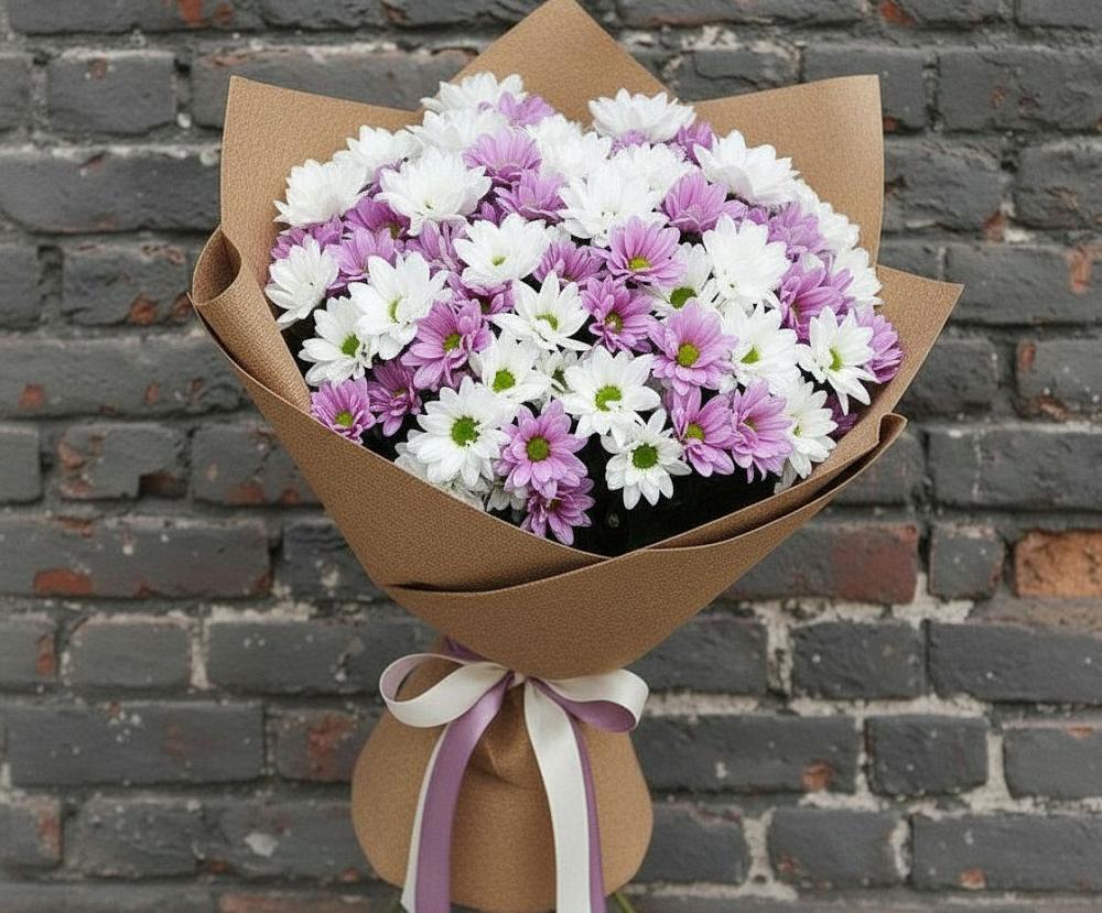 Букет цветов из: Хризантемы в Строкино