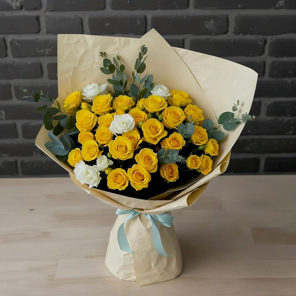 Букет цветов из: Розы в Строкино