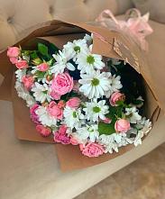Букет цветов из:  Розы и Хризантемы #REPLACE_PRED# Строкино