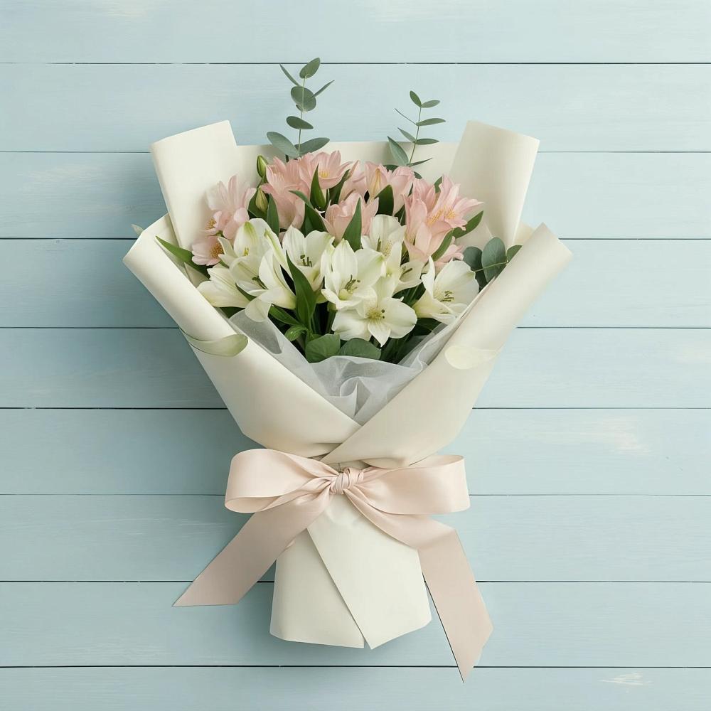 Букет цветов из: Альстромерии в Строкино