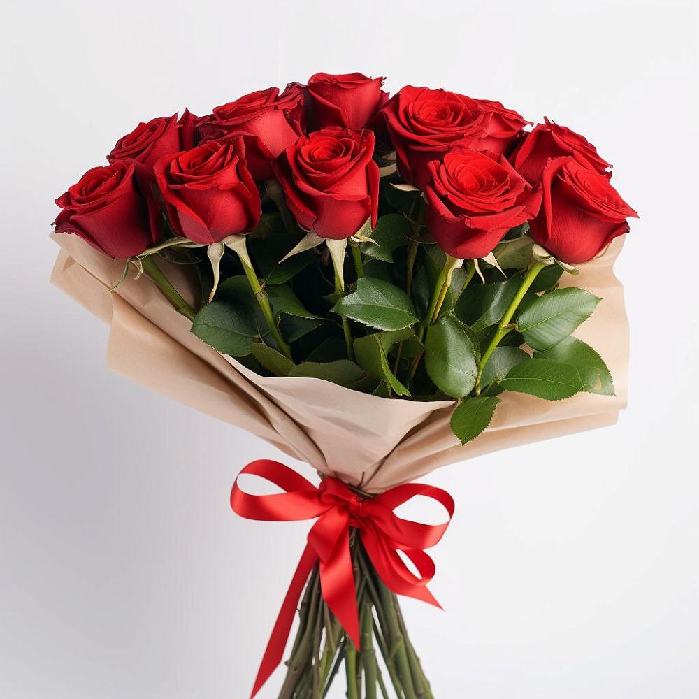 Букет 11 Красных роз Эдлесс Лав в Строкино